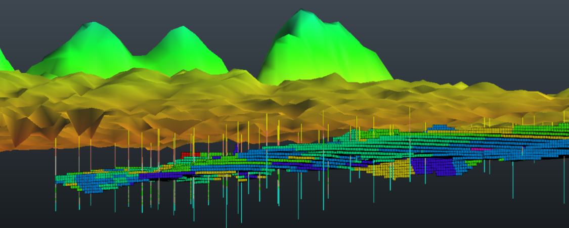 3D Maden Rezerv Modellemesi Detay